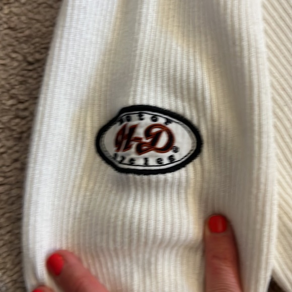 Harley Davidson womens cream turtleneck - Picture 3 of 4